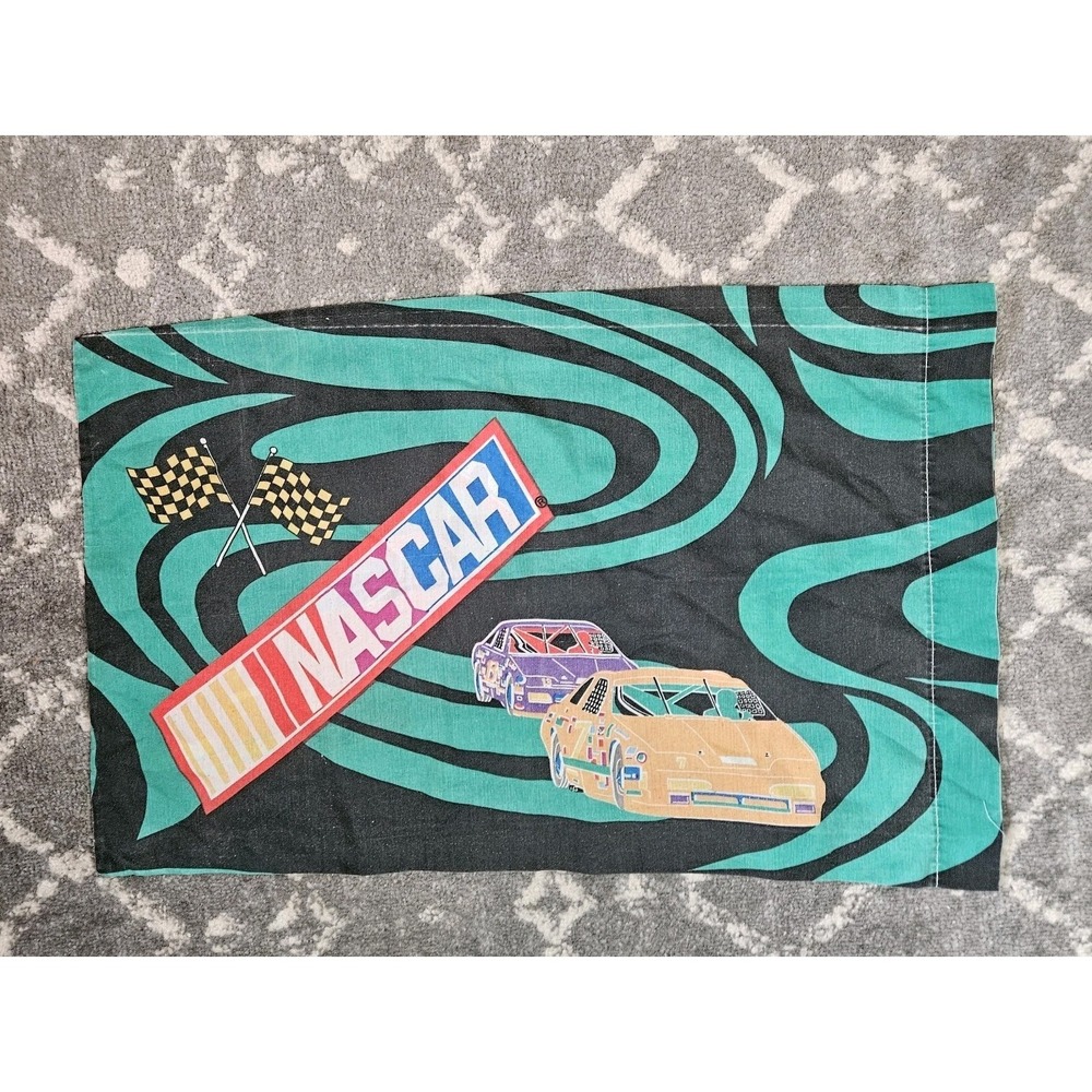 Nascar Vintage 1995 Bibb Company Double Sided Standard‎ Size Pillowcase
